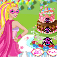 Super Barbara Birthday Cake