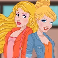 Aurora And Cinderella College Girls