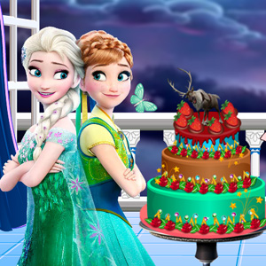 Frozen-Monster High Cake Decor