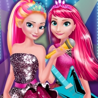 Elsa And Anna In Rock N Royals