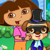 Dora Cute Puppy Caring