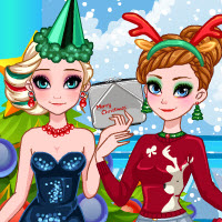 Frozen Sisters Christmas Party