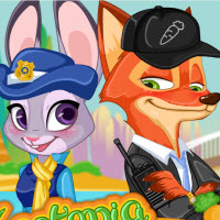 Zootopia Nick and Judy Dressup