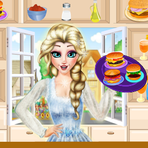 Princess Elsa Burger Shop