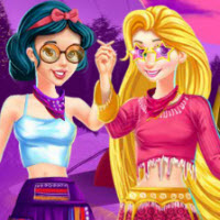 disney princesses hippie fashion