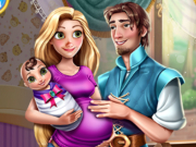 Rapunzel and Flynn Happy Family