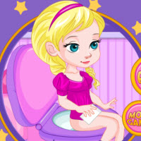 Baby Elsa's Potty Train