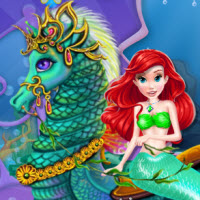 mermaid sea horse caring
