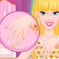 Barbie Emoji Nails Designer