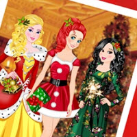 Princess Christmas Photo