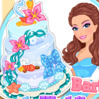 Barbie Beach Wedding Cake