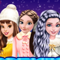 princesses go ice skating