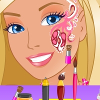 Barbie Glam Face Art