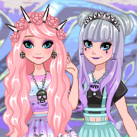 Frozen Sisters Go Pastel Goth