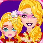 Barbie and Baby Halloween Makeup